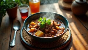 Guisado de Carne Seca: caribeu, comida pantaneira