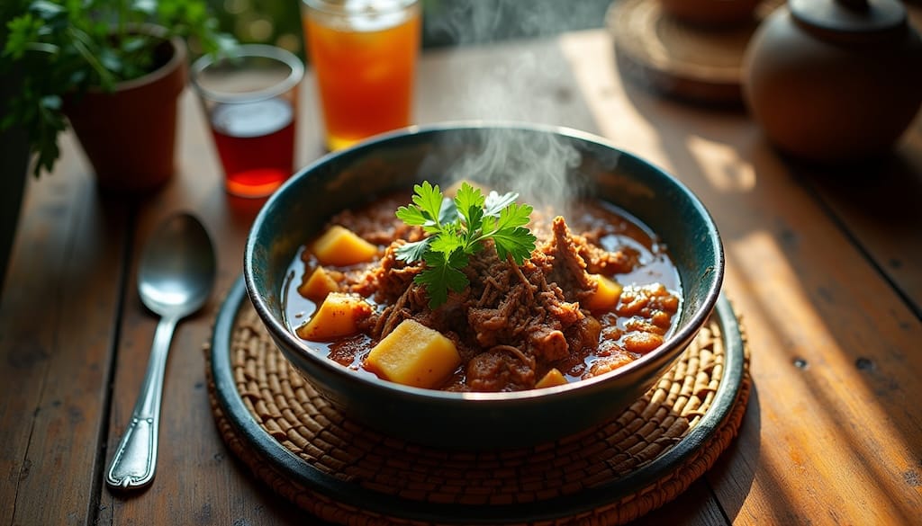 Guisado de Carne Seca: caribeu, comida pantaneira